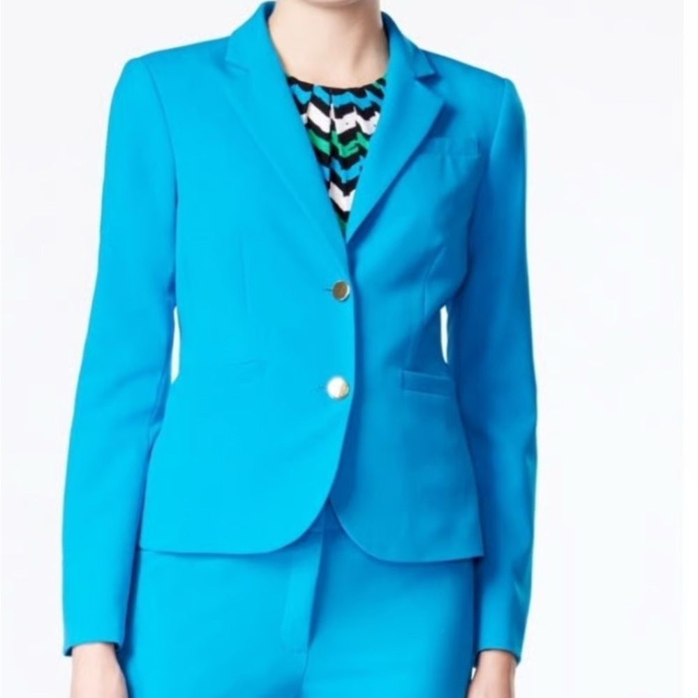 Calvin Klein Ocean  Blue , Classy Blazer with  2 Gold tone  buttons .
